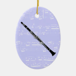 オーナメント-クラリネット-あなたの色を選んで下さい セラミックオーナメント