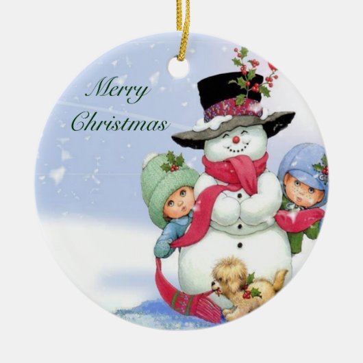 オーナメント:クリスマス装飾品 セラミックオーナメント (正面)