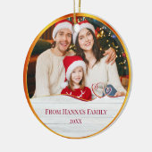 オーナメント クリスマス プレゼント 写真入り メリークリスマス (左)