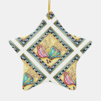 オーナメント-クールな豆! コーヒー芸術 セラミックオーナメント