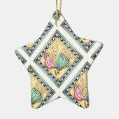 オーナメント-クールな豆! コーヒー芸術 セラミックオーナメント (左)