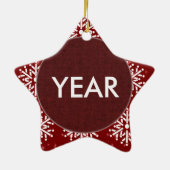 オーナメント-サンタのオンドリ セラミックオーナメント (裏面)