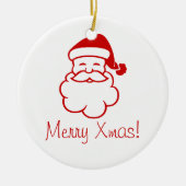 オーナメント – サンタ顔 (正面)
