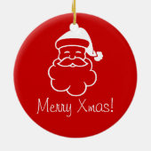 オーナメント – サンタ顔 (裏面)