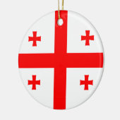 オーナメント（ジョージア州旗） セラミックオーナメント (左)