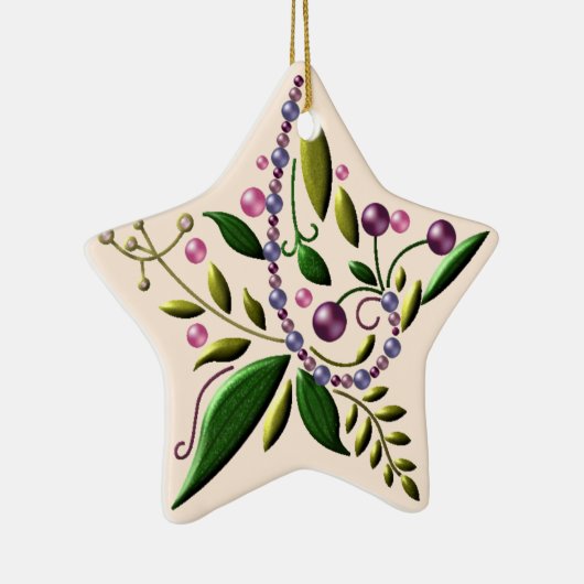 オーナメント – セラミック – トスカーナの星のクリスマス (右)
