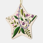 オーナメント – セラミック – トスカーナの星のクリスマス (左)