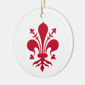 オーナメント(トスカーナ州フィレンツェ国旗) セラミックオーナメント (左)