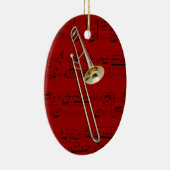 オーナメント-トロンボーン(方針) -あなたの色を選んで下さい セラミックオーナメント (右)