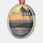 オーナメント:トワイライトアットワイコロア(プレミアムラウンド) メタルオーナメント (左)