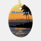 オーナメント:トワイライトアットワイコロア(楕円形) セラミックオーナメント (裏面)