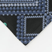 オーナメント、ビーズ フリースブランケット (角)