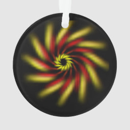 オーナメント – ピンホイールオンブラック