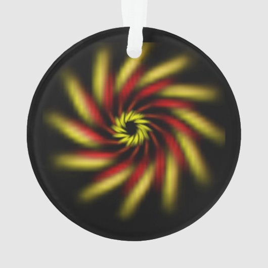 オーナメント – ピンホイールオンブラック (裏面)