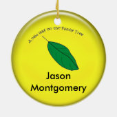 オーナメント – ファミリーツリー上の新しいリーフ。 (裏面)