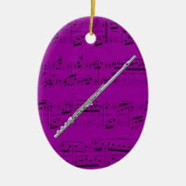 オーナメント-フルート-あなたの色を選んで下さい セラミックオーナメント