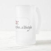 オーナメント フロストグラスビールジョッキ (正面右)