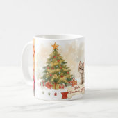 オーナメント ペット 名前入り クリスマス コーヒーマグカップ (正面左)