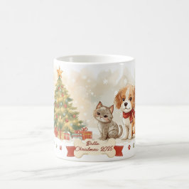 オーナメント ペット 名前入り クリスマス コーヒーマグカップ