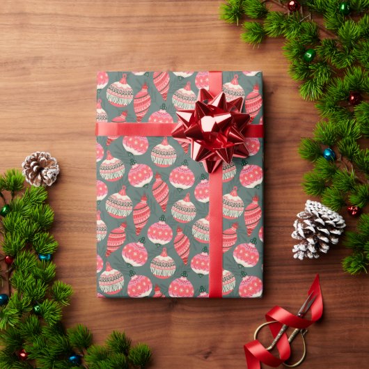 オーナメント ホリデー ラッピングペーパー (クリスマスギフト)