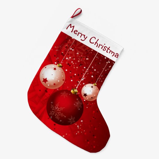 オーナメント ラージクリスマスストッキング (正面 (吊り時))