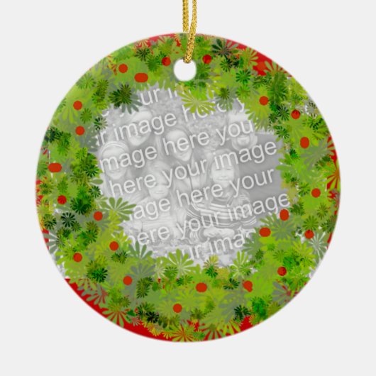 オーナメント-リース セラミックオーナメント (正面)