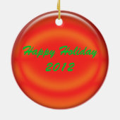 オーナメント – レッドボールのパーソナライズ (裏面)