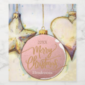 オーナメント ワインラベル (シングルラベル)