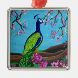 オーナメント（一羽の羽を合わせた鳥） メタルオーナメント