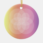 オーナメント – 交差する円と虹 (正面)