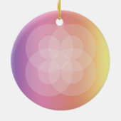 オーナメント – 交差する円と虹 (裏面)