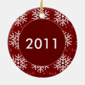 オーナメント-休日のバレーボール セラミックオーナメント (裏面)