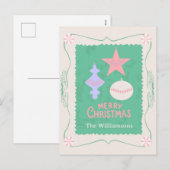 オーナメント 名前入り キャンディ クリスマス オブジェ (正面/裏面)