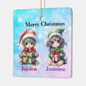 オーナメント 名前入り クリスマス (左)
