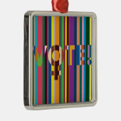 オーナメント- 「女性が決める（投票！）」 メタルオーナメント (右)