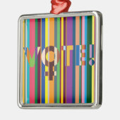 オーナメント- 「女性が決める(投票!)」 メタルオーナメント (左)