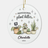 オーナメント 引越し祝い プレゼント クリスマス 名前入り 観葉植物好きな人へのプレゼント (左)