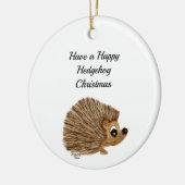 オーナメント、木の装飾、ハリネズミ、10代のなギフト、 セラミックオーナメント (左)