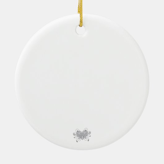 オーナメント、木の装飾、ハリネズミ、10代のなギフト、 セラミックオーナメント (裏面)