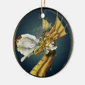 オーナメント-私のドラゴンは私の宿題を食べました セラミックオーナメント (左)