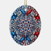 オーナメント(色フランスの付き)デザイン セラミックオーナメント (右)