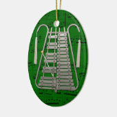 オーナメント-行進の鉄琴-あなたの色を選んで下さい セラミックオーナメント (左)