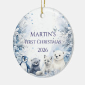 オーナメント 赤ちゃんの初めてのクリスマス (左)