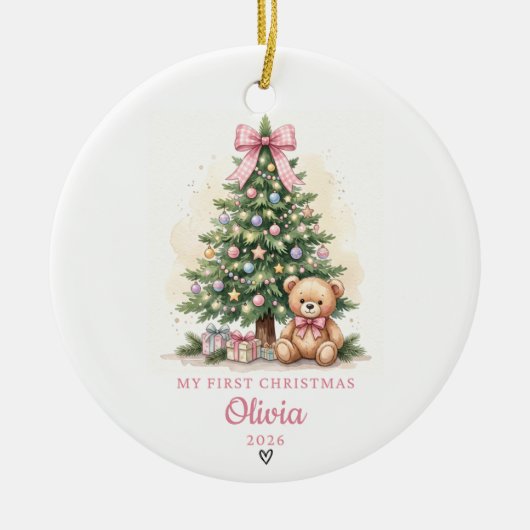 オーナメント 赤ちゃんの初めてのクリスマス (正面)