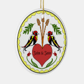 オーナメント-長く、幸せな人間関係のジンクス セラミックオーナメント (右)