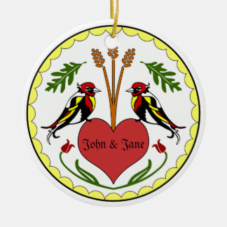 オーナメント-長く、幸せな人間関係のジンクス セラミックオーナメント