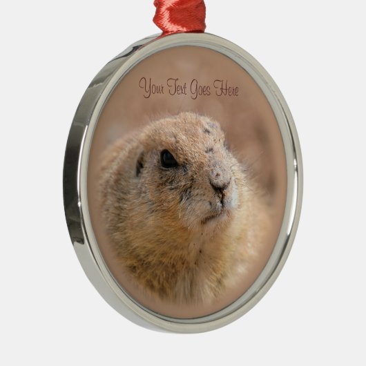 オーナメント:黒尾プレーリードッグ(プレミアムラウンド) メタルオーナメント (右)