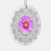 オーナメント- Bi-Color Cosmos on Lace セラミックオーナメント (右)