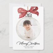 オーナメント(Bow Photo Christmas) シーズンカード (正面)