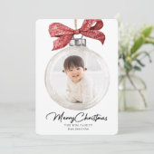 オーナメント(Bow Photo Christmas) シーズンカード (スタンド正面)